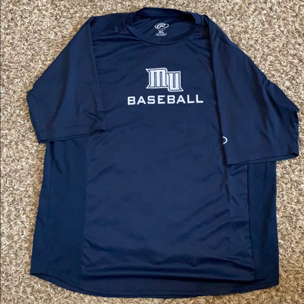 Monmouth University baseball workout performance t